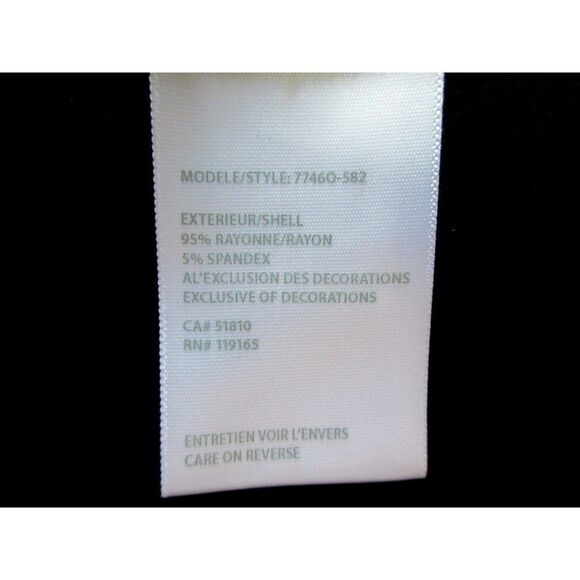 Tribal Black Sequin Front Pullover Tank Top Sz Small Machine Wash Scoop Neck Sle - Picture 8 of 8